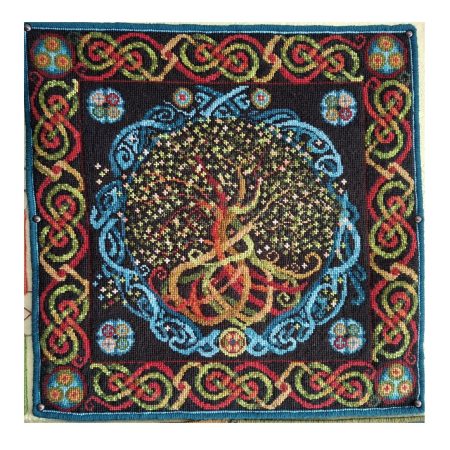 Celtic Tree Of Life Tapestry Wall-hanging Kit, Counted Cross-stitch Kit
