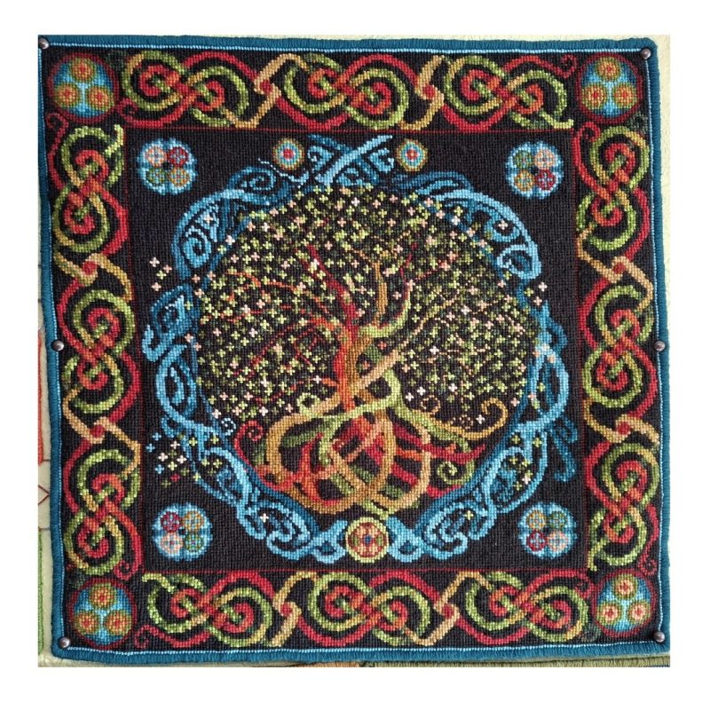 Celtic Tree Of Life Tapestry Wall-hanging Kit, Counted Cross-stitch Kit