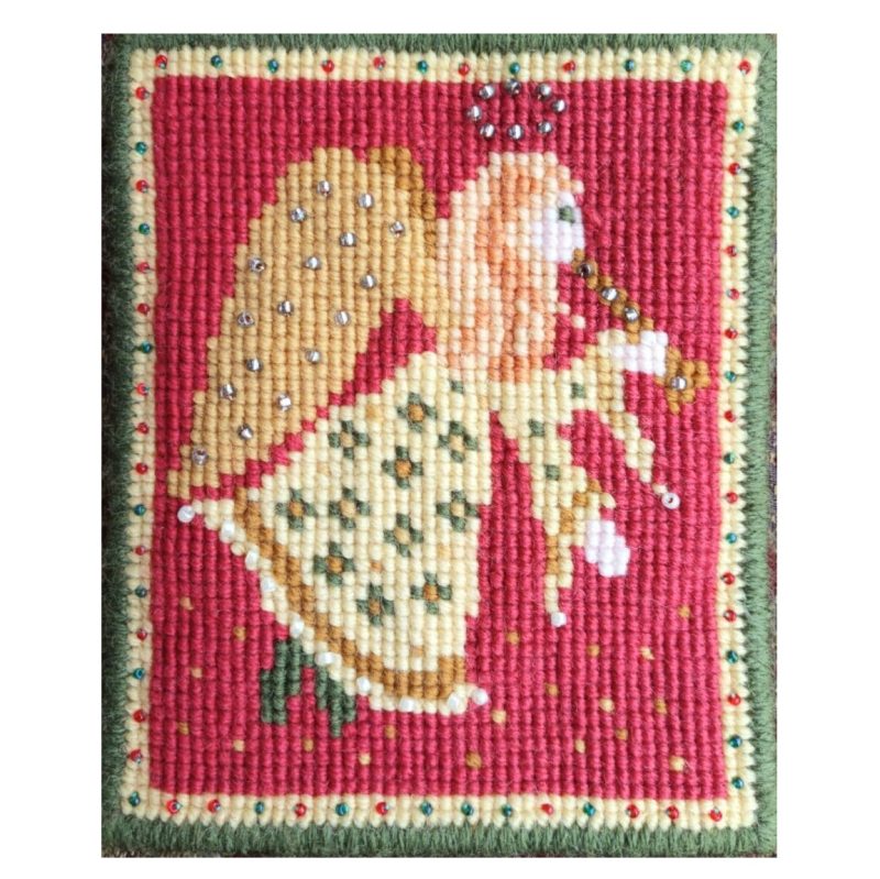 Christmas Angel Tapestry Kit, Counted Cross-stitch Kit, Christmas Decoration