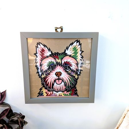 Yorkshire Terrier, Wall Art, Shadow Box