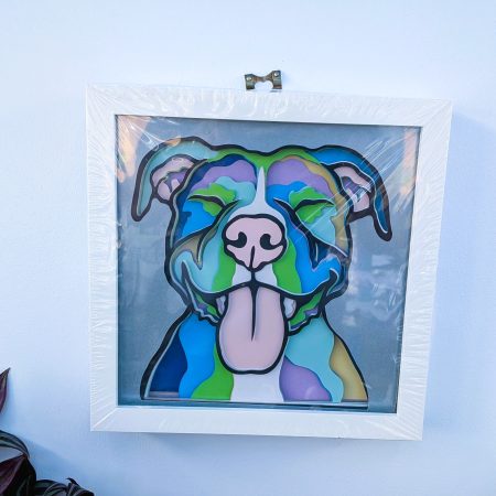 3D Wall Art Dog Breeds Multi Layered and multi Coloured Shadow Box wall decor