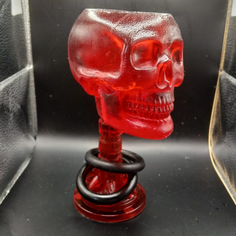 Grim Chalice - Blood | crystal effect | skull-shaped resin cup