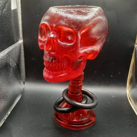Grim Chalice - Blood | crystal effect | skull-shaped resin cup