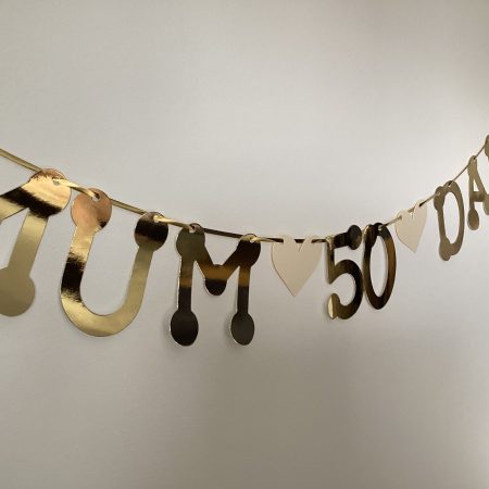 Golden Wedding Mum & Dad 50th Anniversary Banner