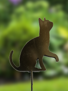 Kitten garden stake