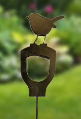 Bird on a handle garden stake