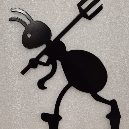 Ant with fork garden stake
