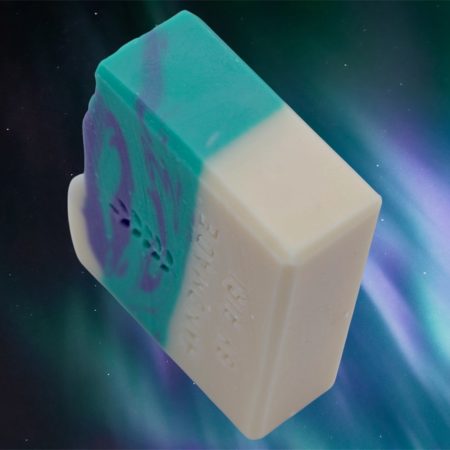 Artisan Handmade Northern Lights Soap Bar with Mint & Patchouli Essential Oils. Palm Oil & SLS Free