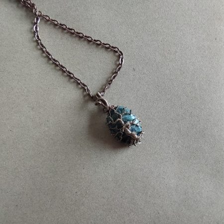 Handmade non-tarnishing copper Kambaba Jasper Tree of Life pendant and chain