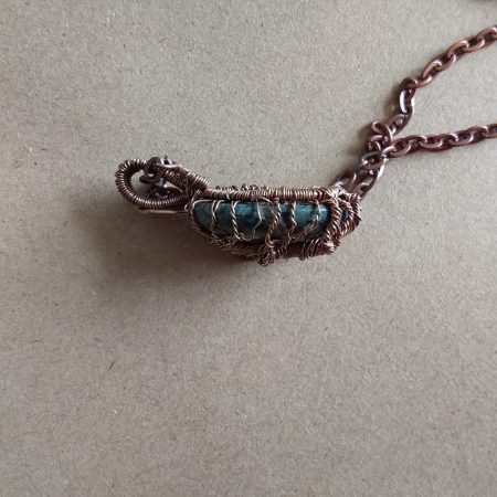 Handmade non-tarnishing copper Kambaba Jasper Tree of Life pendant and chain