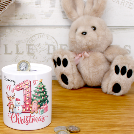 Personalised My 1st Christmas Money Box