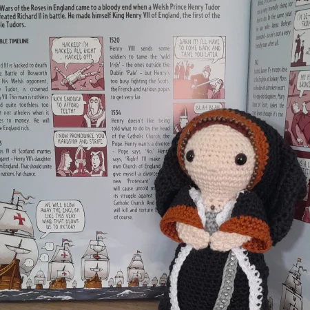Katherine of Aragon Crochet Doll: Tudor History Amigurumi