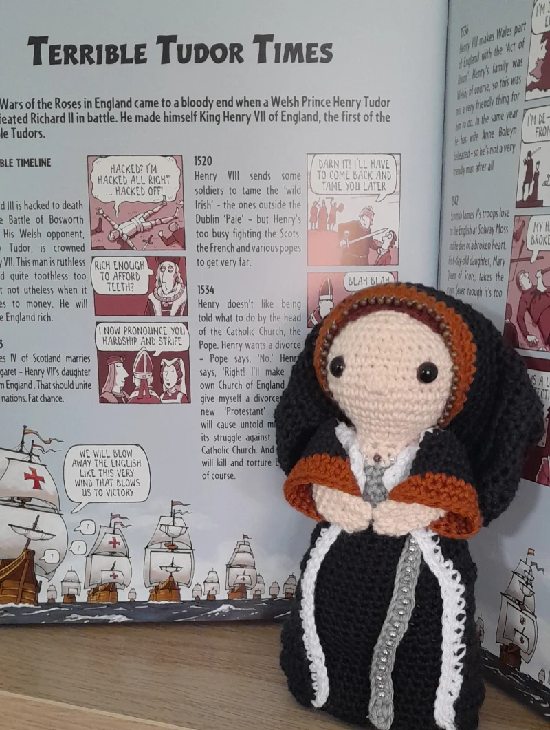 Katherine of Aragon Crochet Doll: Tudor History Amigurumi