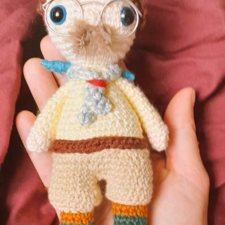 Pat Butcher, BBC Ghosts, Handmade crochet collectible