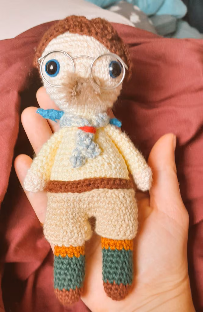 Pat Butcher, BBC Ghosts, Handmade crochet collectible
