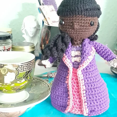 Kitty, BBC Ghosts, Handmade crochet collectible