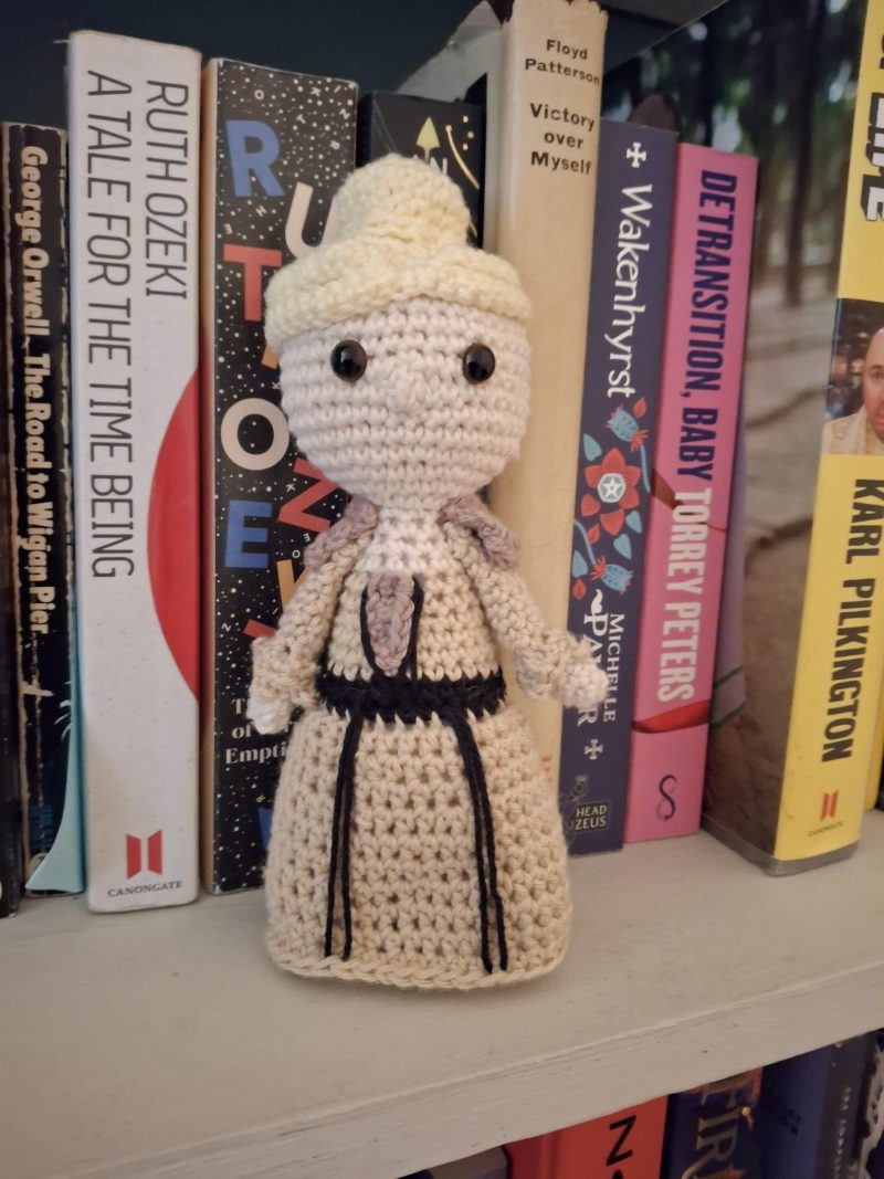 Lady Fanny Button, BBC Ghosts, Handmade crochet collectible