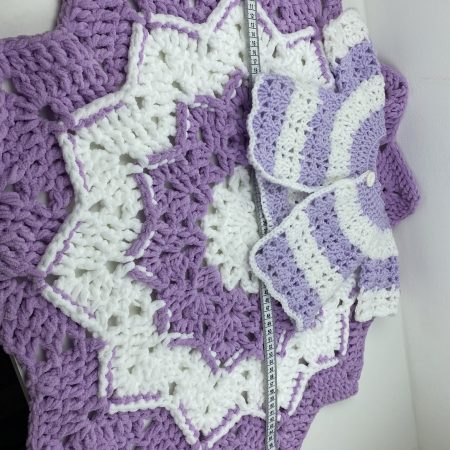 Baby blanket and cardigan set hand crocheted (Copy)