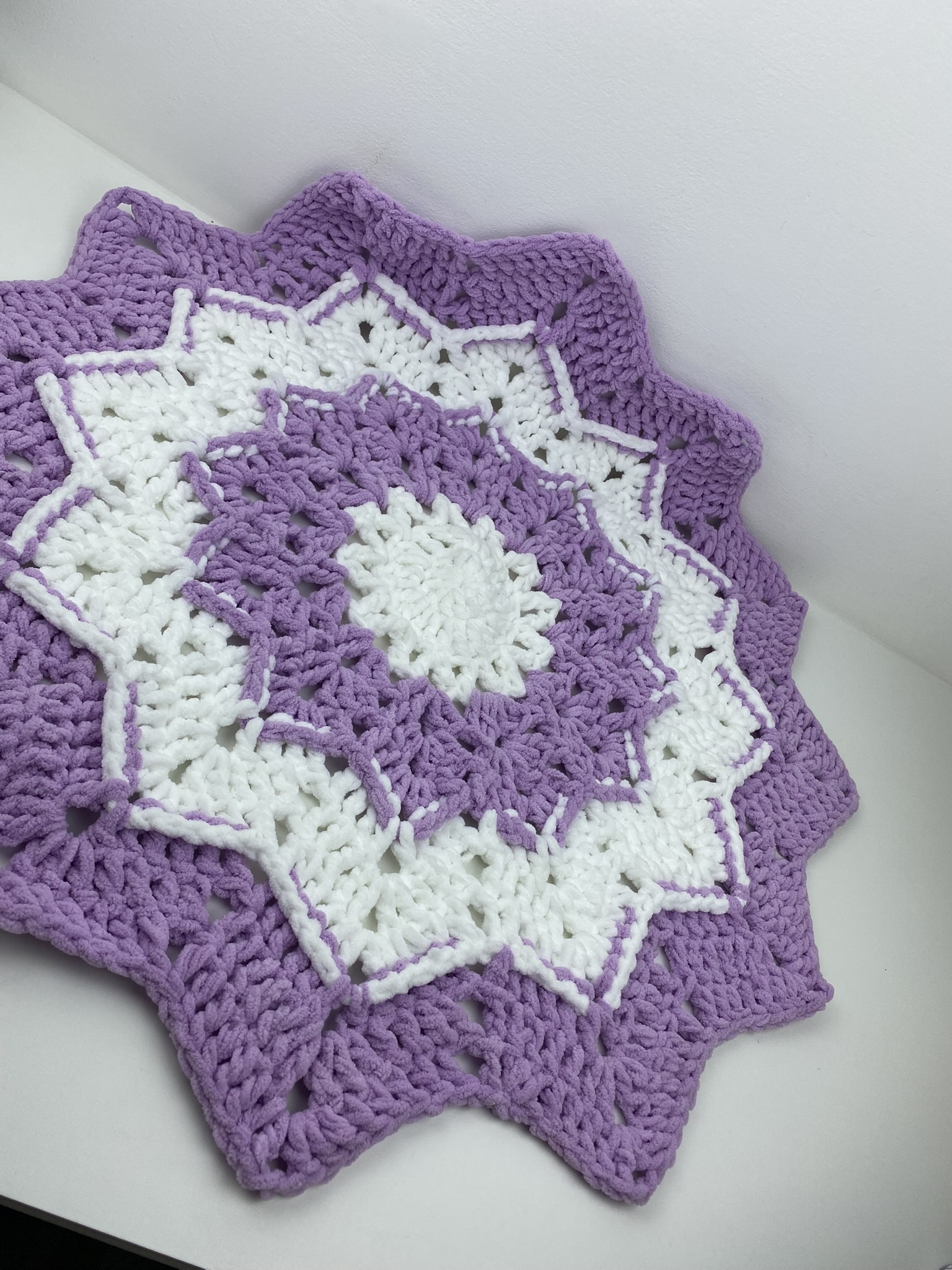 Baby blanket and cardigan set hand crocheted (Copy)
