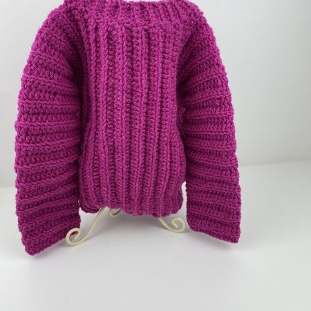 Hand crocheted toddler cardigan
