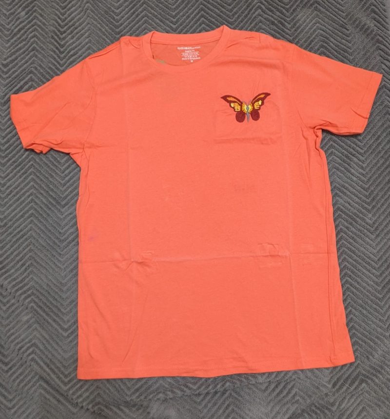EMBROIDERED BUTTERFLY T-SHIRT