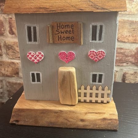 🏠 Handmade Wooden Cottage – Rustic Decor | Personalized Reclaimed Wood House
