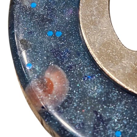 Nautical starfish, sea shell & glitter resin bottle opener