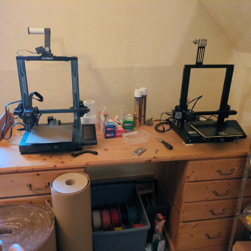 Christmas Earrings, 3D Printed