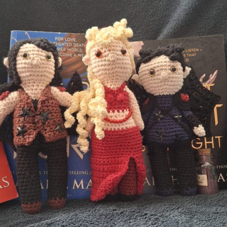 ACOTAR's Morrigan, handmade amigurumi collectible figure