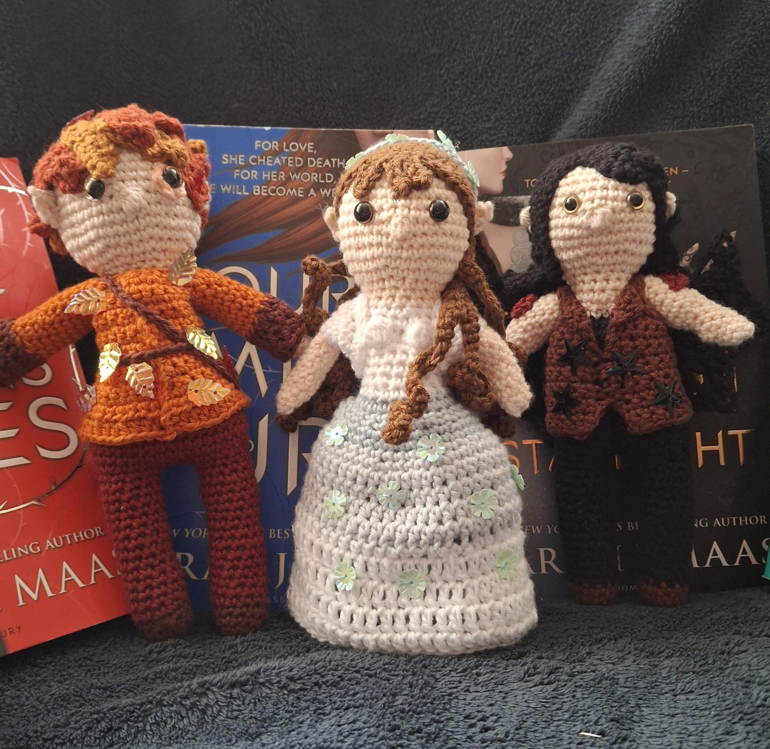 ACOTAR's Lucien of the Autumn Court, handmade amigurumi collectible figure