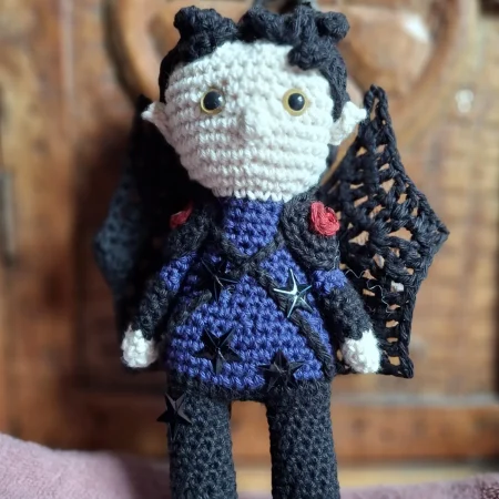 ACOTAR's Cassian of the Night Court, handmade amigurumi collectible figure