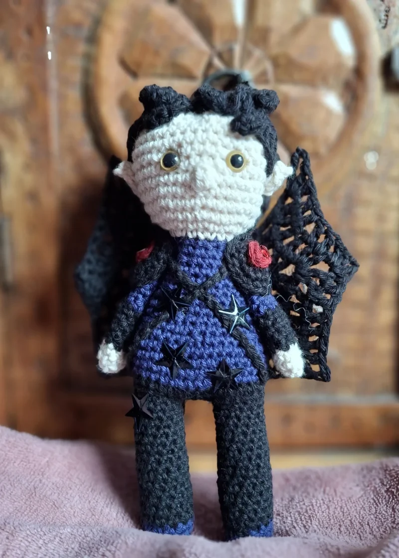 ACOTAR's Cassian of the Night Court, handmade amigurumi collectible figure