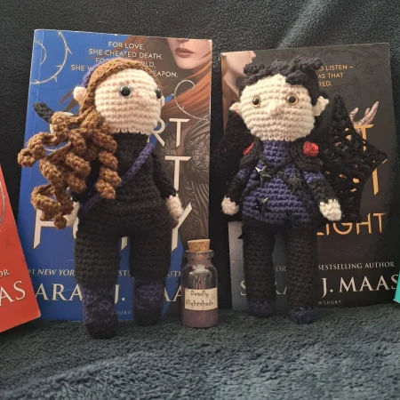 ACOTAR's Cassian of the Night Court, handmade amigurumi collectible figure
