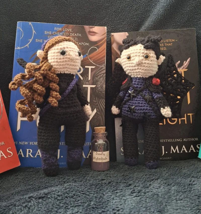 ACOTAR's Cassian of the Night Court, handmade amigurumi collectible figure