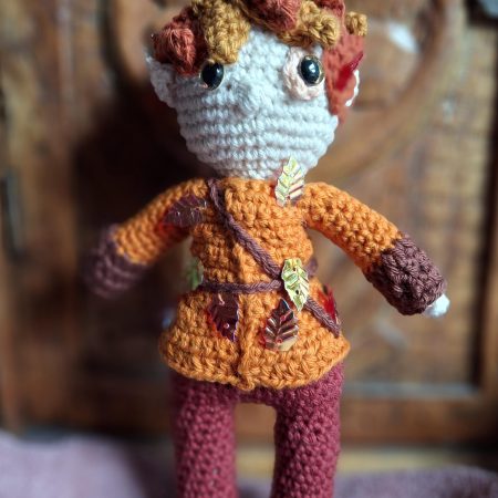 ACOTAR's Lucien of the Autumn Court, handmade amigurumi collectible figure