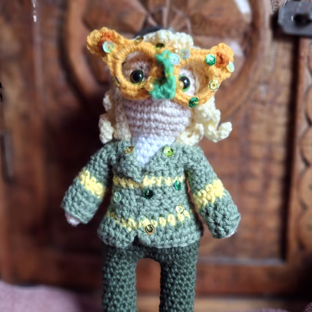 ACOTAR's Tamlin, High Lord of the Spring Court, handmade amigurumi collectible figure