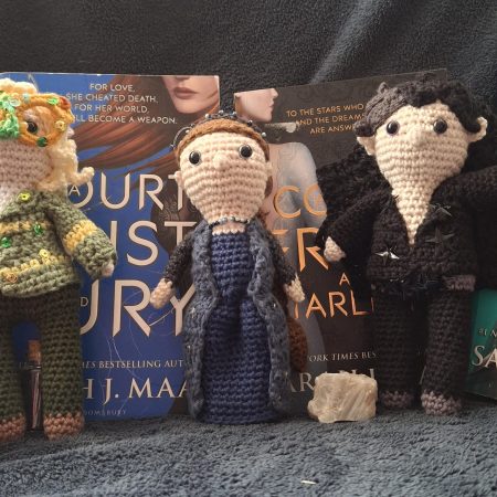 ACOTAR's Rhys, High Lord of the Night Court, handmade amigurumi collectible figure