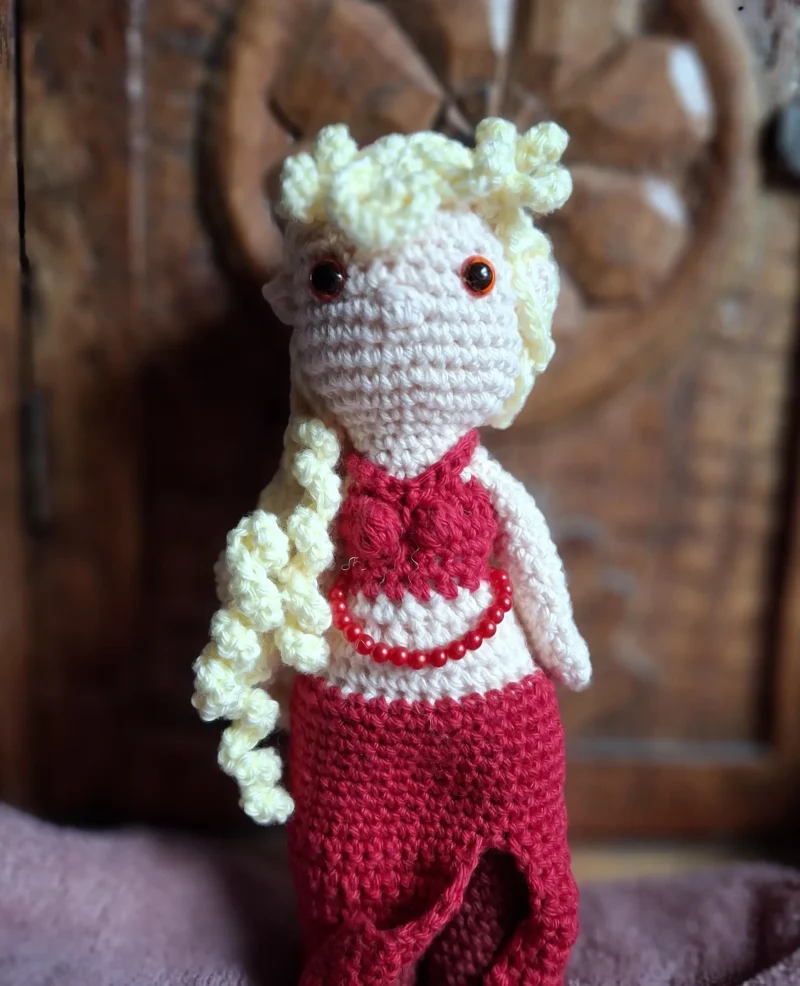 ACOTAR's Morrigan, handmade amigurumi collectible figure