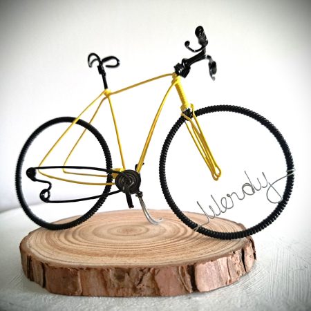 Personalised Bicycle Gift for Cyclists. Wire Bicycle Sculpture.