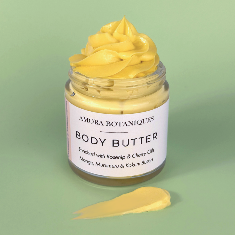 Whipped Body Butter: Rosehip, Cherry Oils & Murumuru Butter - 5 Essential Oil Scent Blends