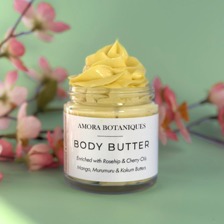 Whipped Body Butter: Rosehip, Cherry Oils & Murumuru Butter - 5 Essential Oil Scent Blends