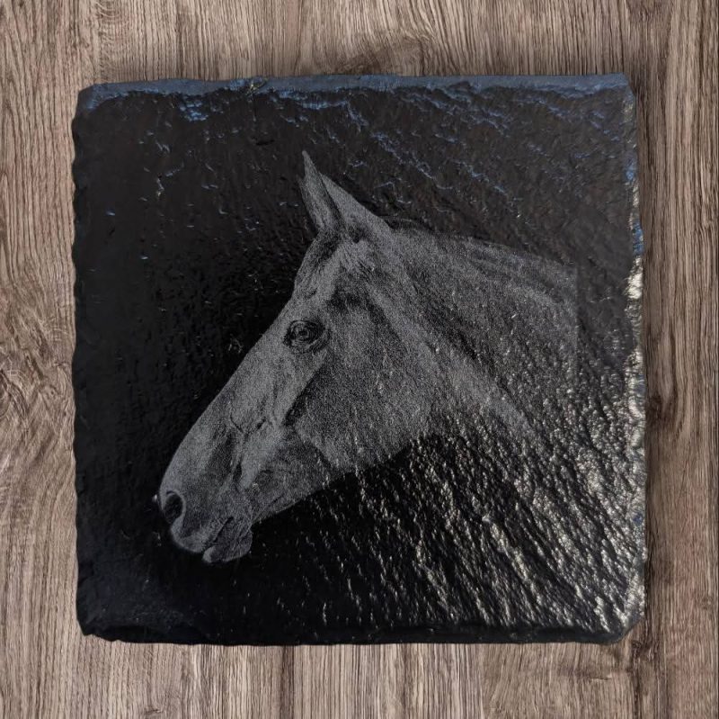 Personalised slate coaster