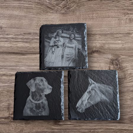 Personalised slate coaster