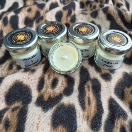 Mini recycled jam jar scented candle
