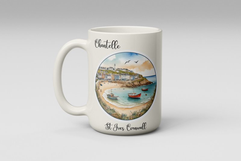 Personalised St Ives Cornwall Coffee Mug