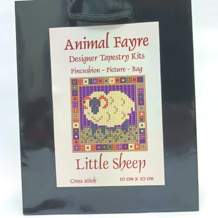 Little Sheep Tapestry Kit, Pin-cushion, Picture, Bag Front, Counted Cross-stitch, Needlepoint,