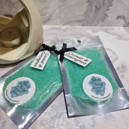 Coconut & Lemongrass Fragranced Granules - Wax Burner - 60g