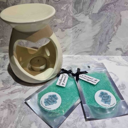 Coconut & Lemongrass Fragranced Granules - Wax Burner - 60g