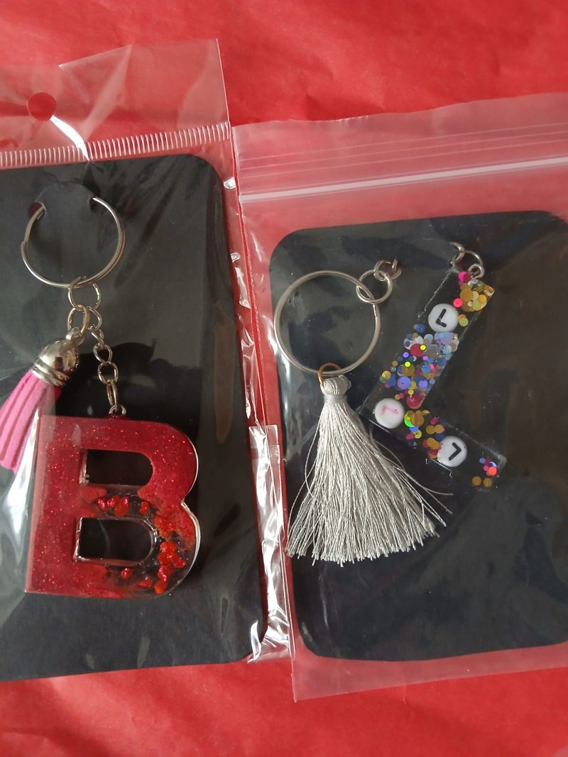 Handmade Resin Keyrings/Ideal stocking fillers
