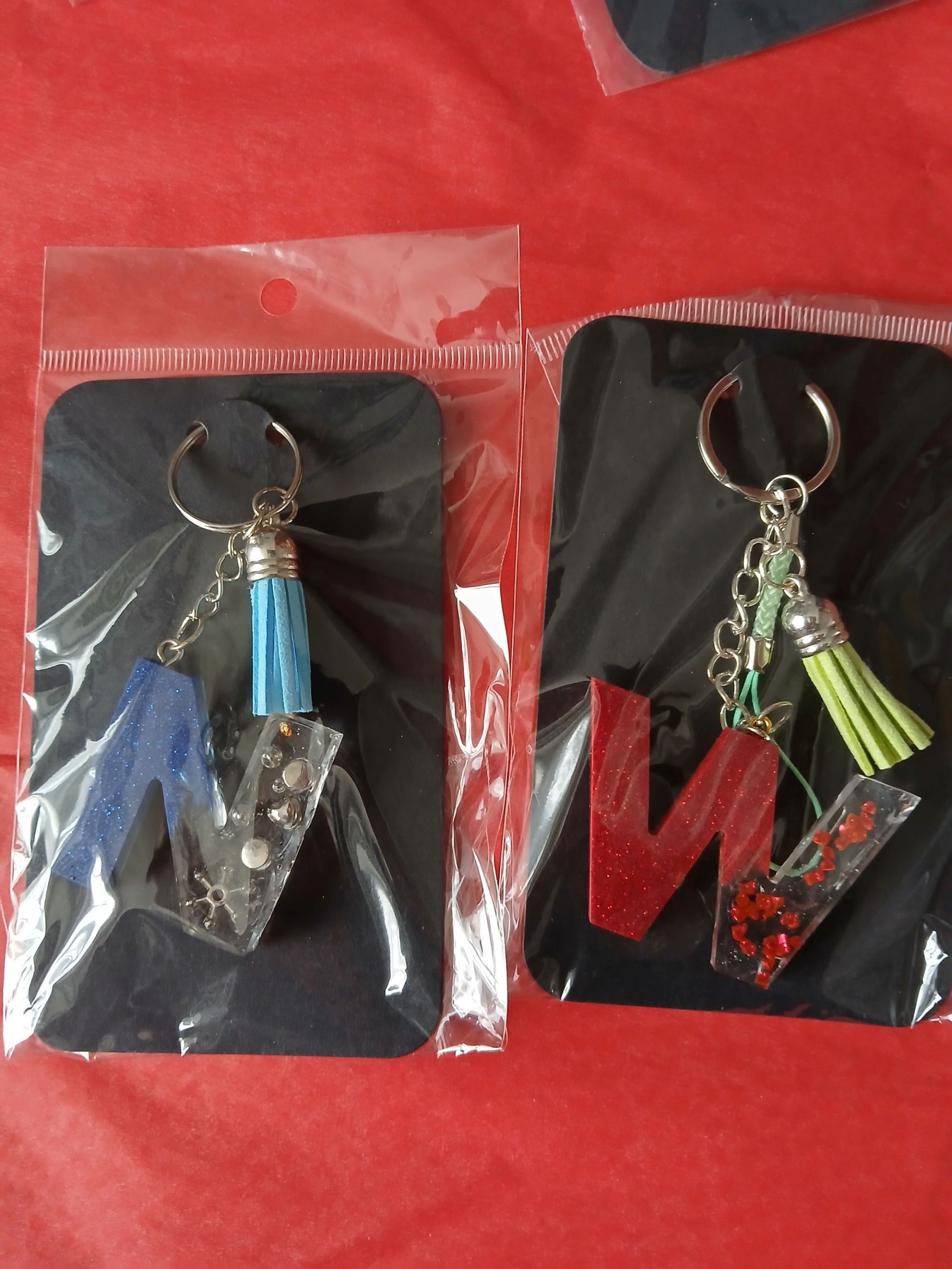 Handmade Resin Keyrings/Ideal stocking fillers
